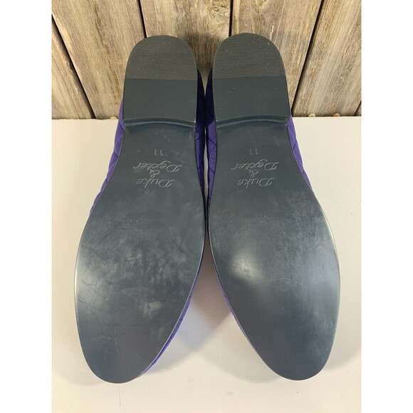 DUKE & DEXTER  MEN’S BRUSHED VELVET QUILTED LOAFER  BLUE  SHOE SIZE 12 US/ 11 UK main image 6
